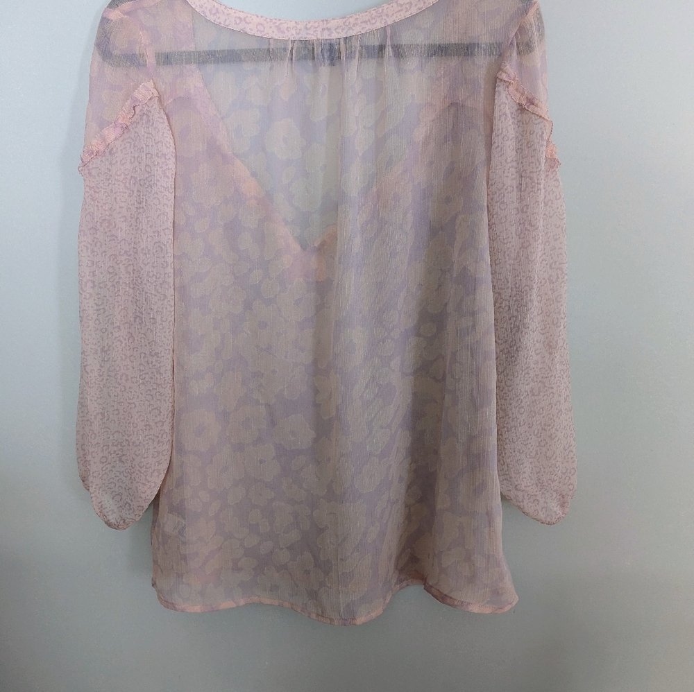 American Eagle Women's Large Sheer Top - Picture 6 of 6